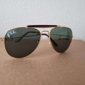 Ray Ban Aviator Sunglasses Gold
